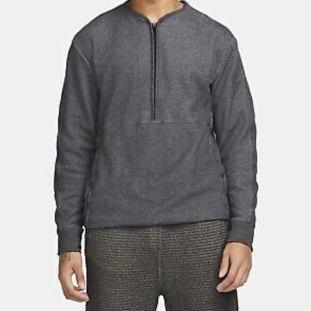 Nike Yoga Dri-FIT 1/2-Zip Training Crew Sweatshirt Sz L